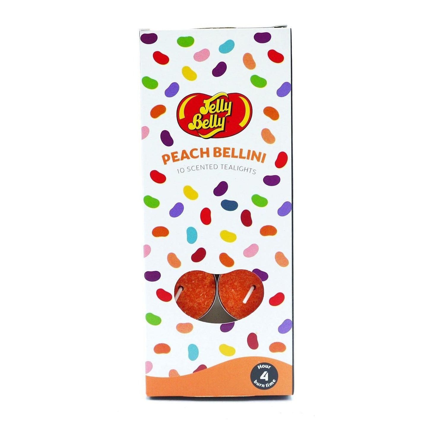 Jelly Belly Scented Tealights 10 Pack - Peach Bellini