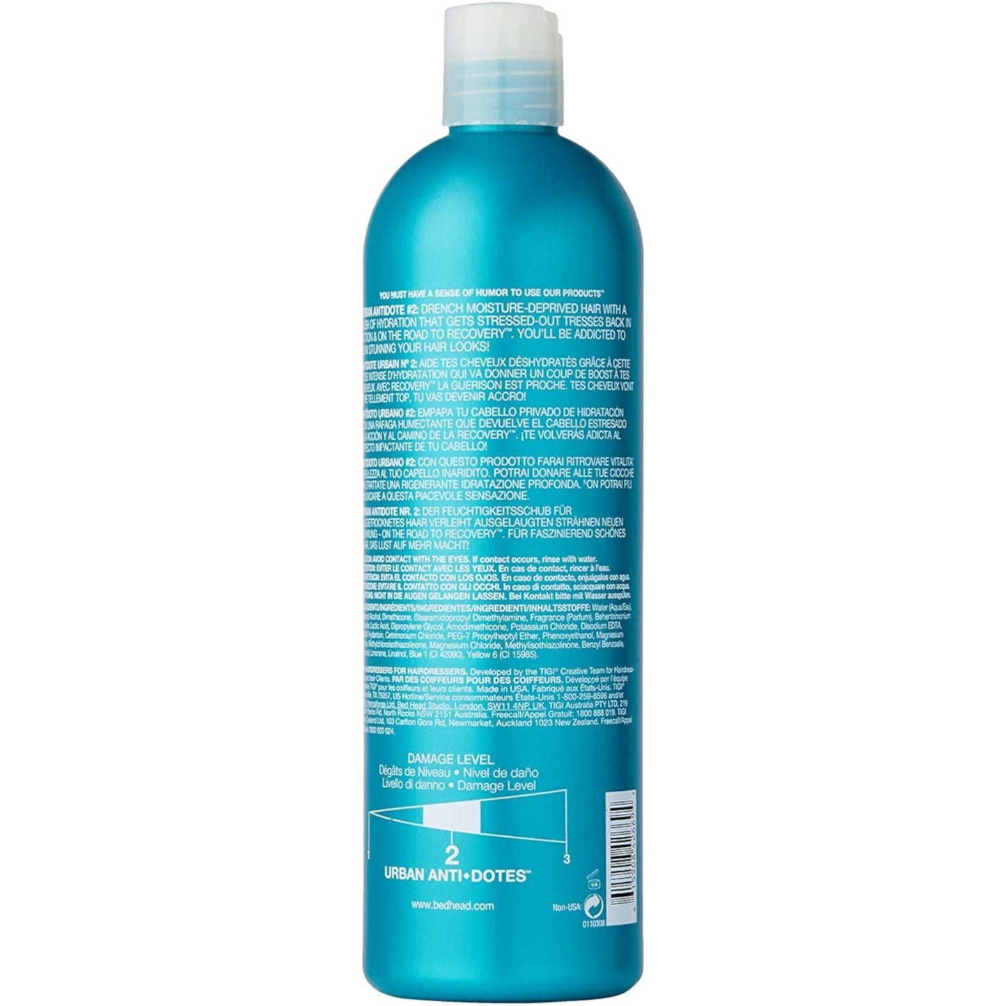 TIGI Bed Head Urban Antidotes Recovery Moisture Conditioner for Dry Hair 750 ml