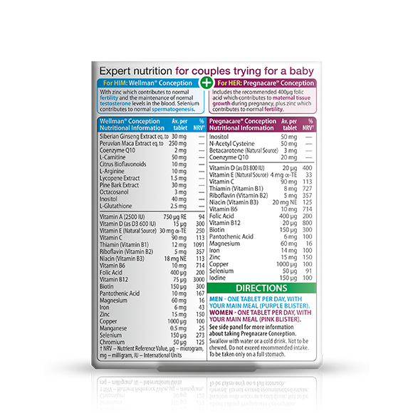 Pregnacare Him & Her Conception