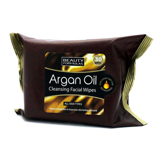 Beauty Formulas Argan Oil Cleansing Facial Wipes 30'S