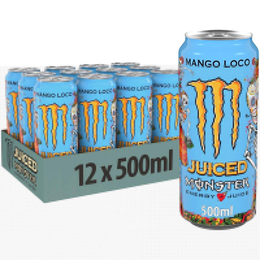 Monster Energy Drink Juiced Mango Loco 500ml (Box of 12)