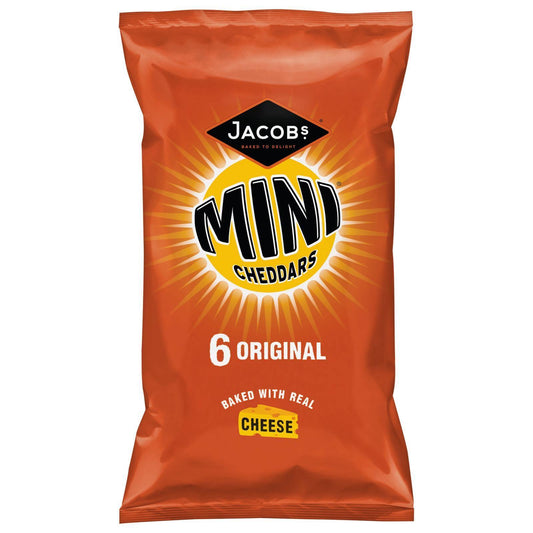 Jacobs Mini Cheddars Original Flavour 150g (6 x 25g)