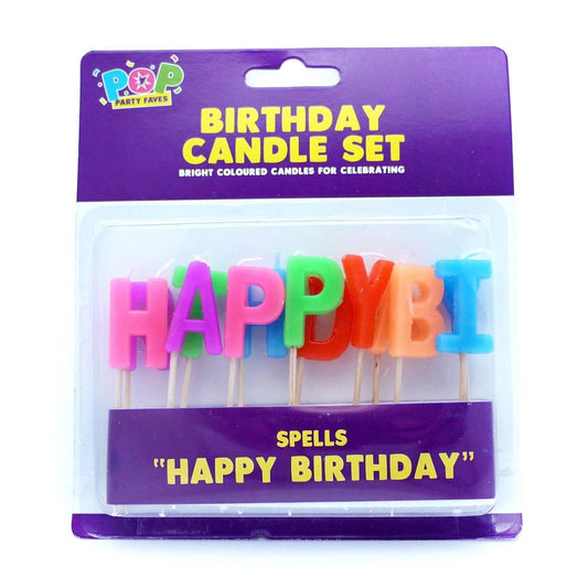 Candles "Happy Birthday" 13 Letters