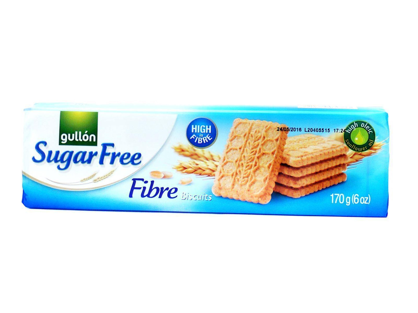 Gullon Sugar Free High Fibre Biscuits 170g (Box of 16)