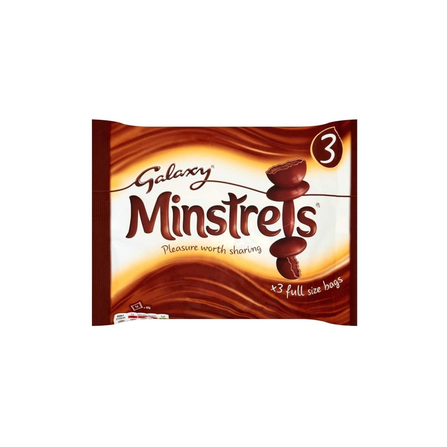 Galaxy Minstrels 126g (12 Packs of 3, Total 36)