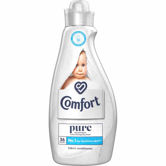 Comfort Fabric Conditioner Pure For Sensitive Skin 36 Washes 1.26L