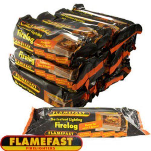 Flamefast Smokeless Firelogs 2-3 Hours Burn - Case of 12