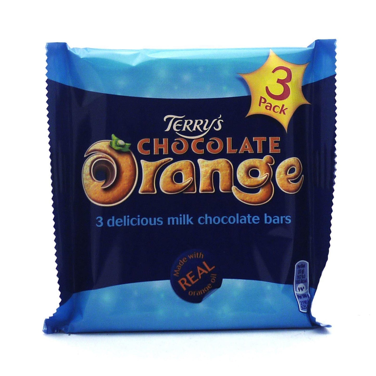 Terry's Chocolate Orange Bars 105g (16 Packs of 3, Total 48)