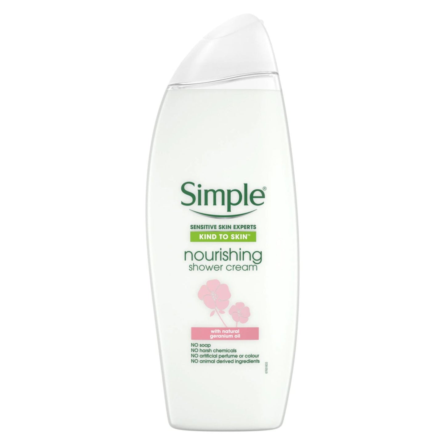 Simple Nourishing Shower Cream With Geranium Oil 500ml