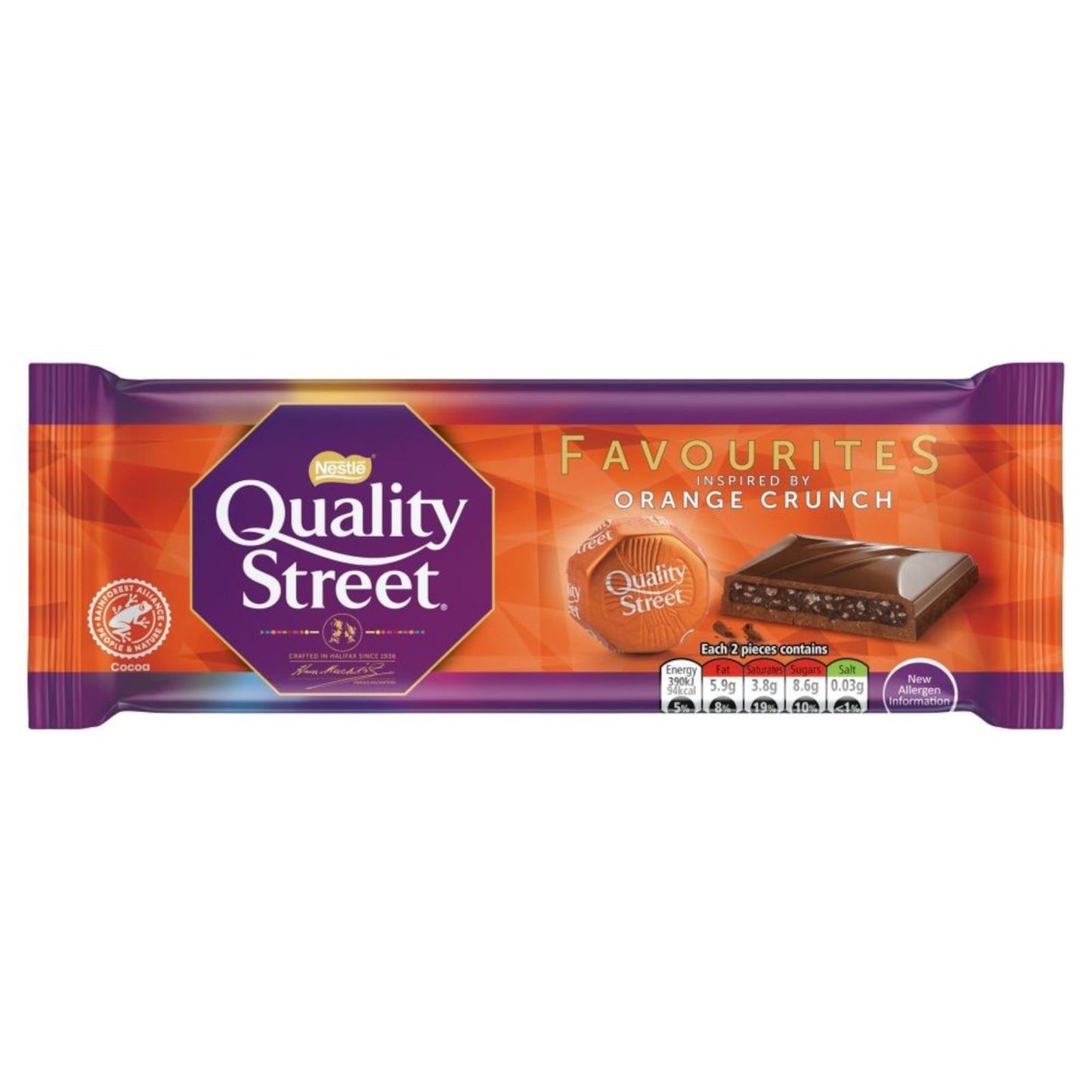 Quality Street Favourites Orange Crunch Chocolate Block 84g BB 6/23