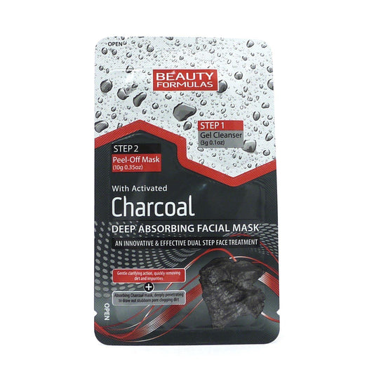 Beauty Formulas Charcoal Deep Absorbing 2-Step Face Mask