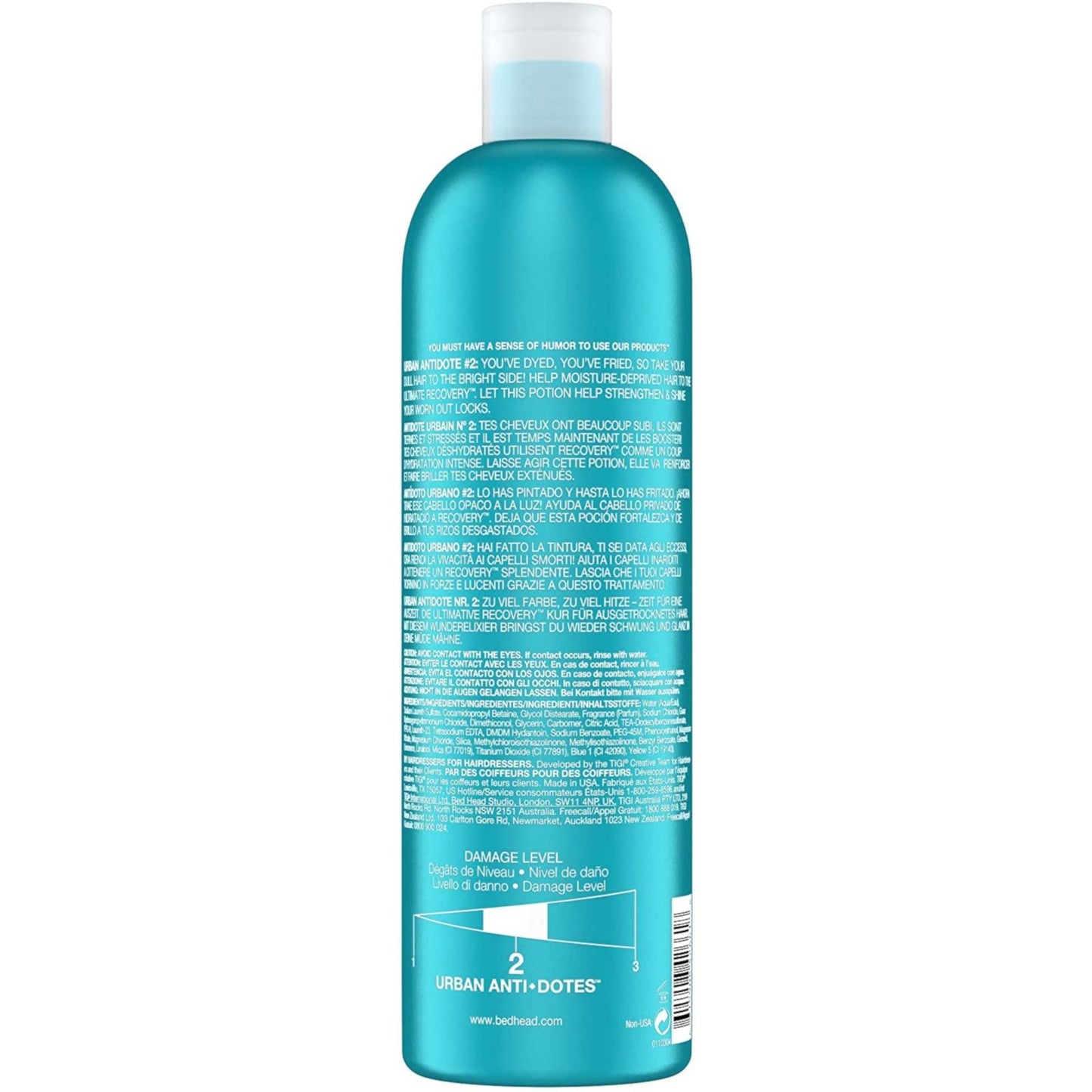 TIGI Bed Head Urban Antidotes Recovery Moisture Shampoo for Dry Hair 750 ml