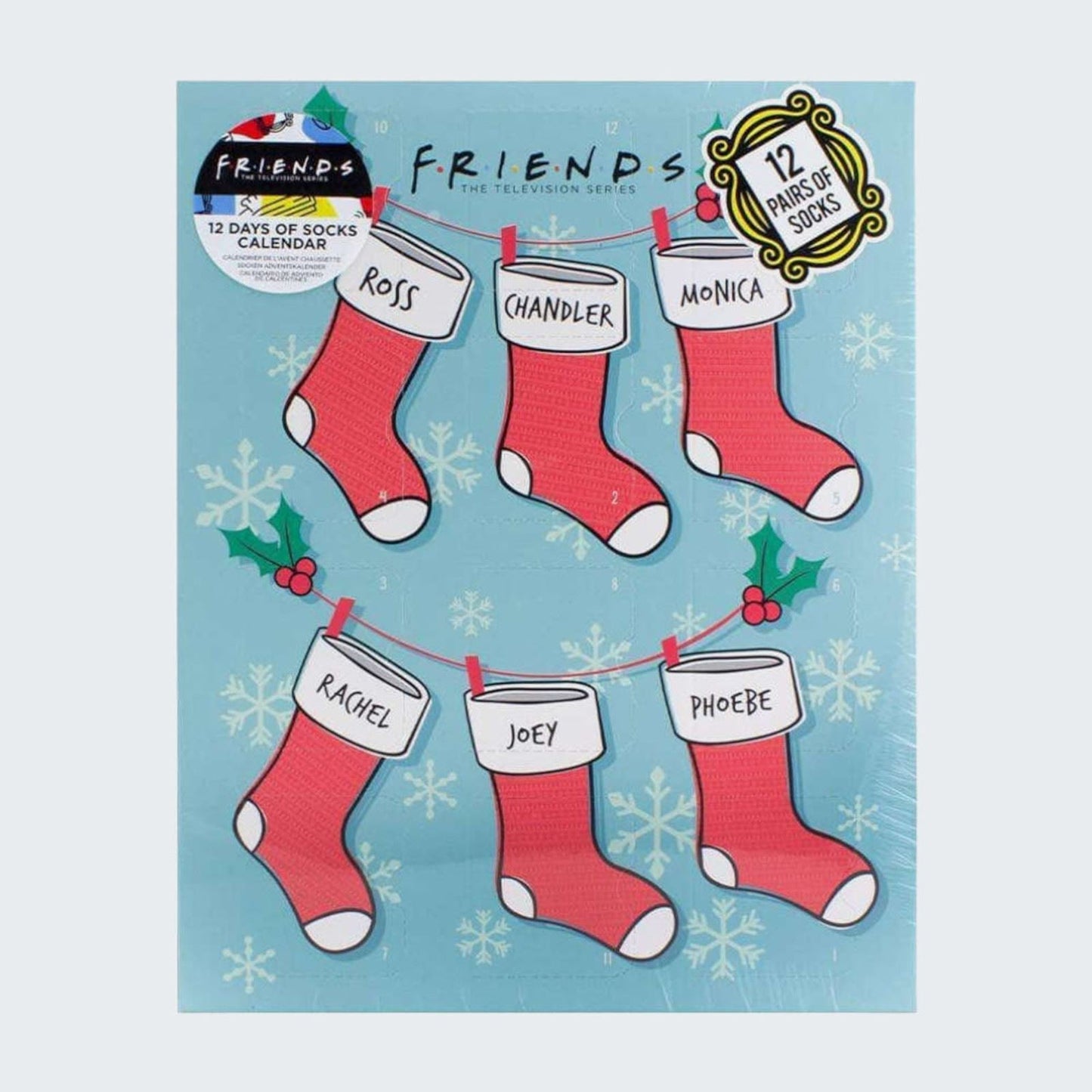 Paladone FRIENDS Sock Advent Calendar 12 Days Countdown