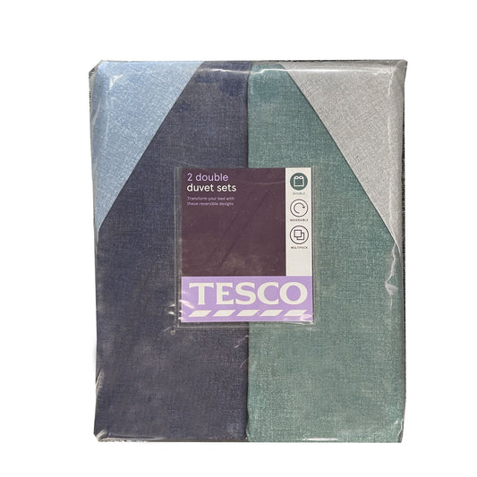 Tesco Double Duvet Sets Reversible Double Pack