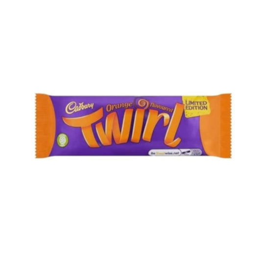 Cadbury Twirl Orange Limited Edition Milk Chocolate Bar 43g