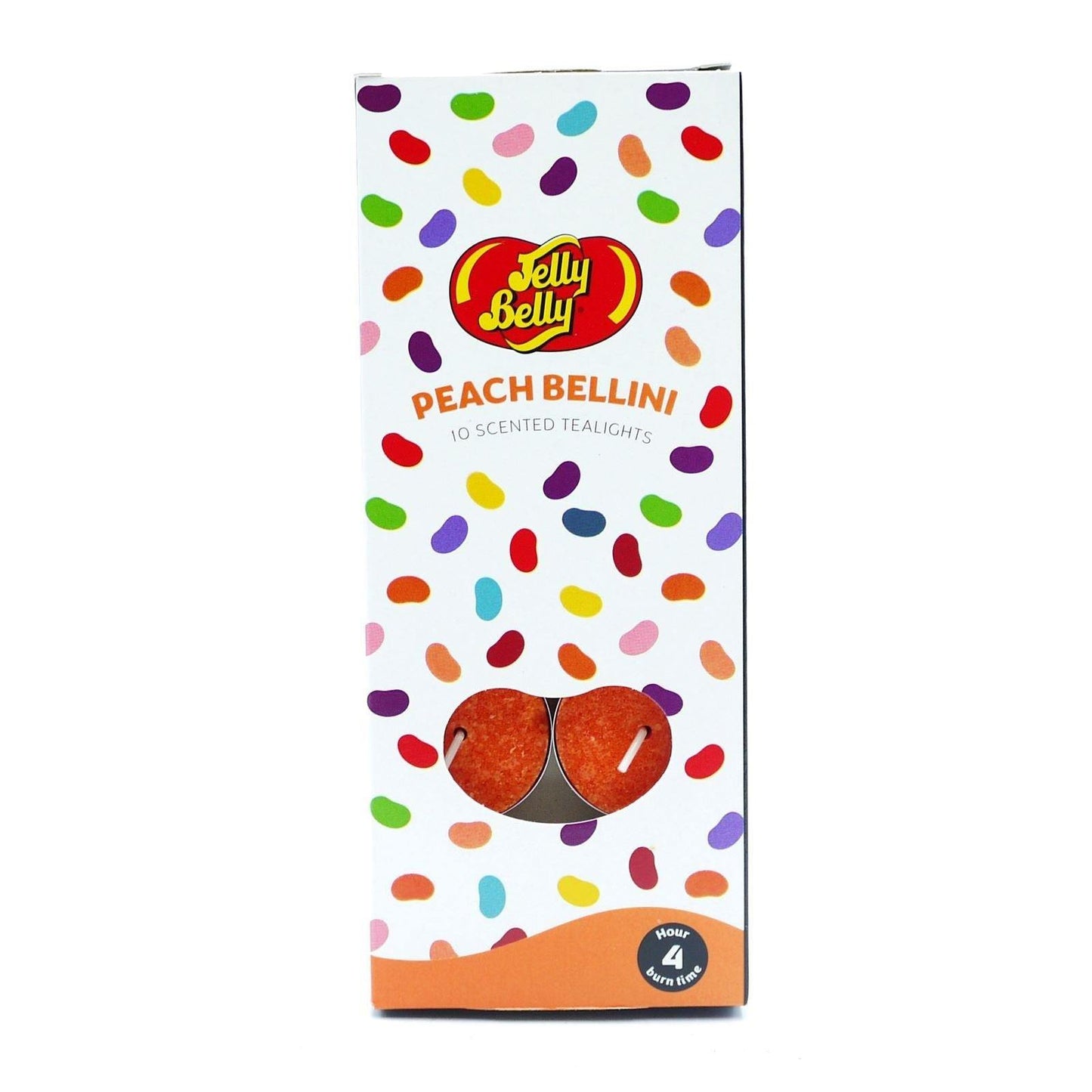 Jelly Belly Scented Tealights 10 Pack -  Peach Bellini