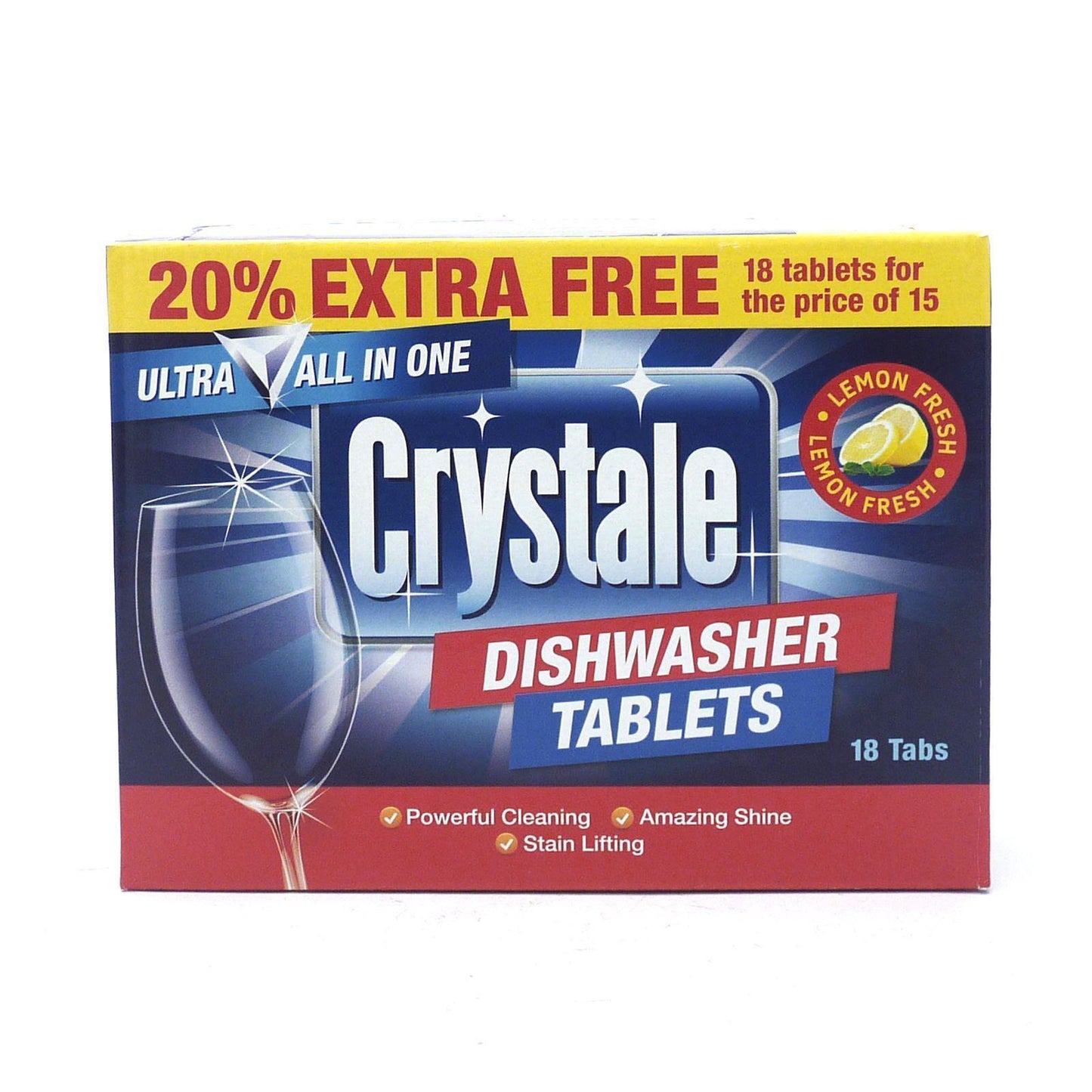 Crystale Dishwasher Tablets 18'S