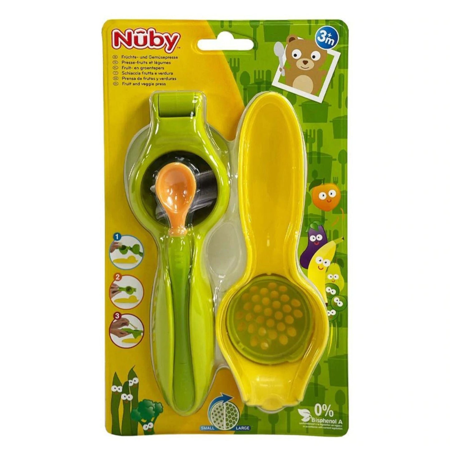 Nuby Garden Fresh Baby Fruit & Veggie Food Press