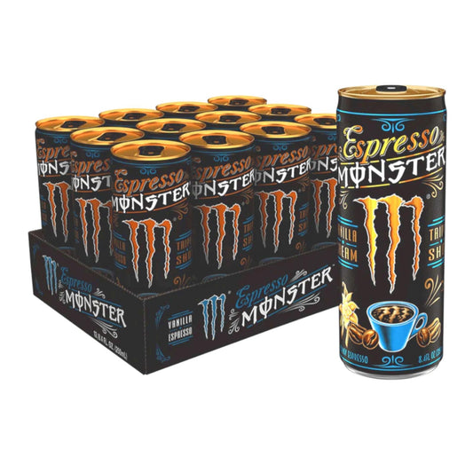 Monster Espresso Coffee Vanilla 250ml (Box of 12)