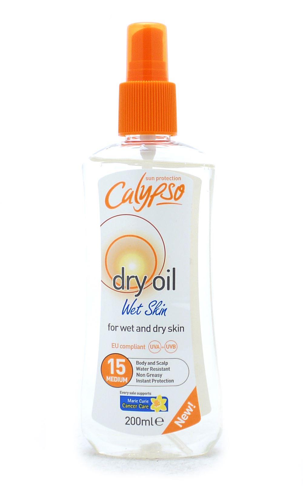 Calypso Dry Oil Wet Skin SP15 200ml