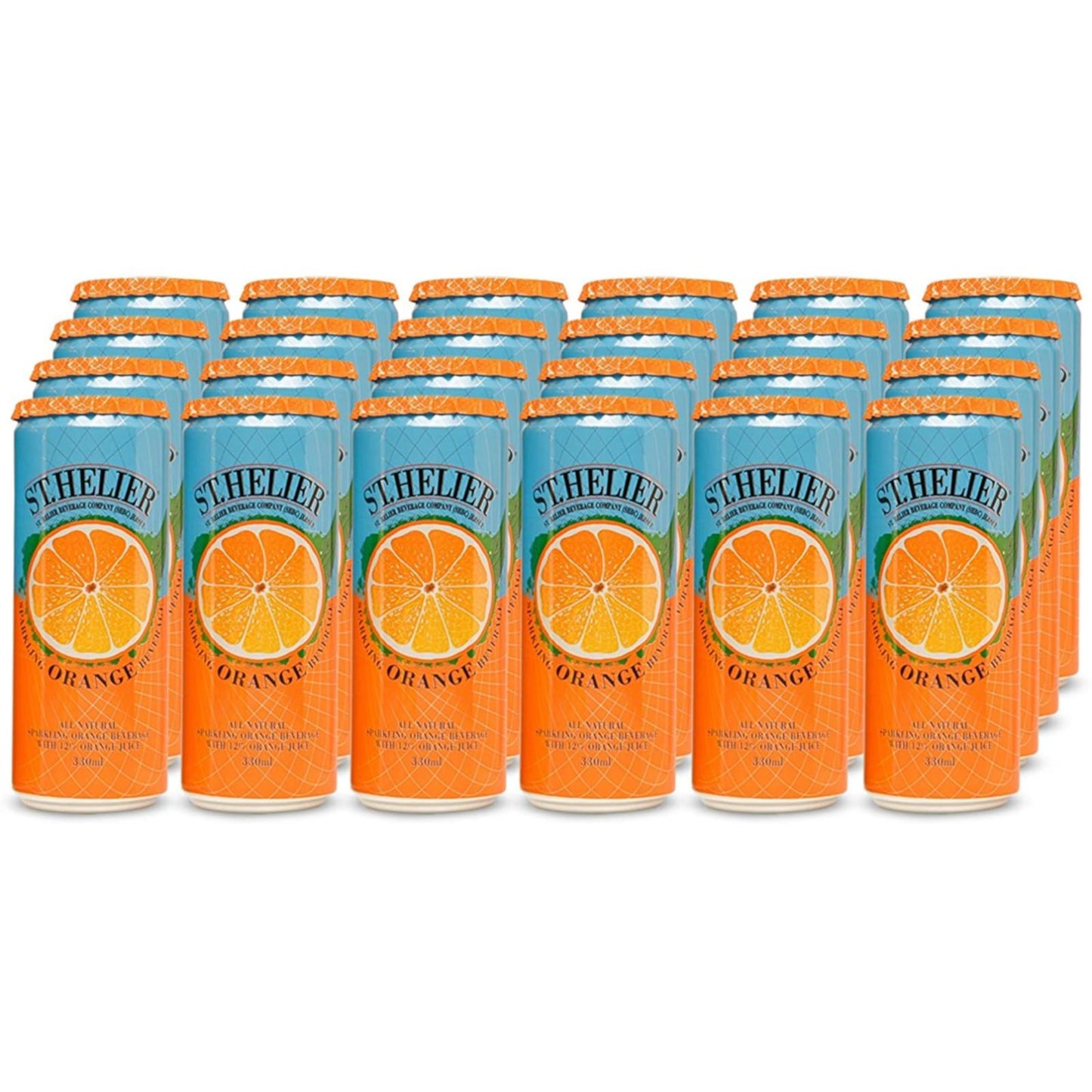 St Helier Sparkling Orange All Natural Drink 24 x 330ml