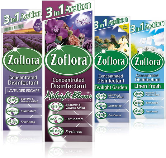 Zoflora Multi-Purpose Concentrated Disinfectant - 12 x 120ml Bottles