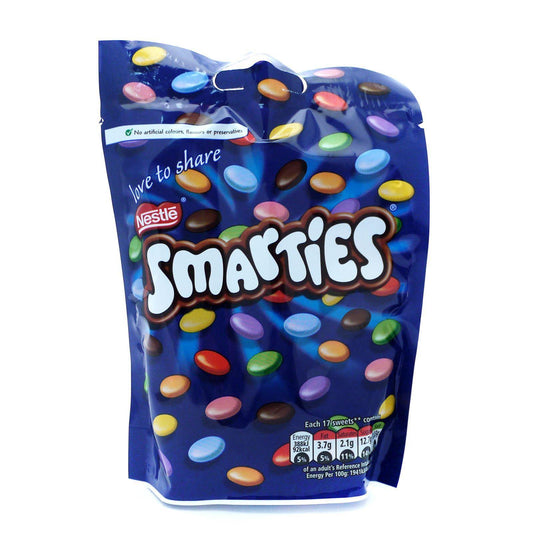 Nestle Smarties Pouch 105g (Box of 8)