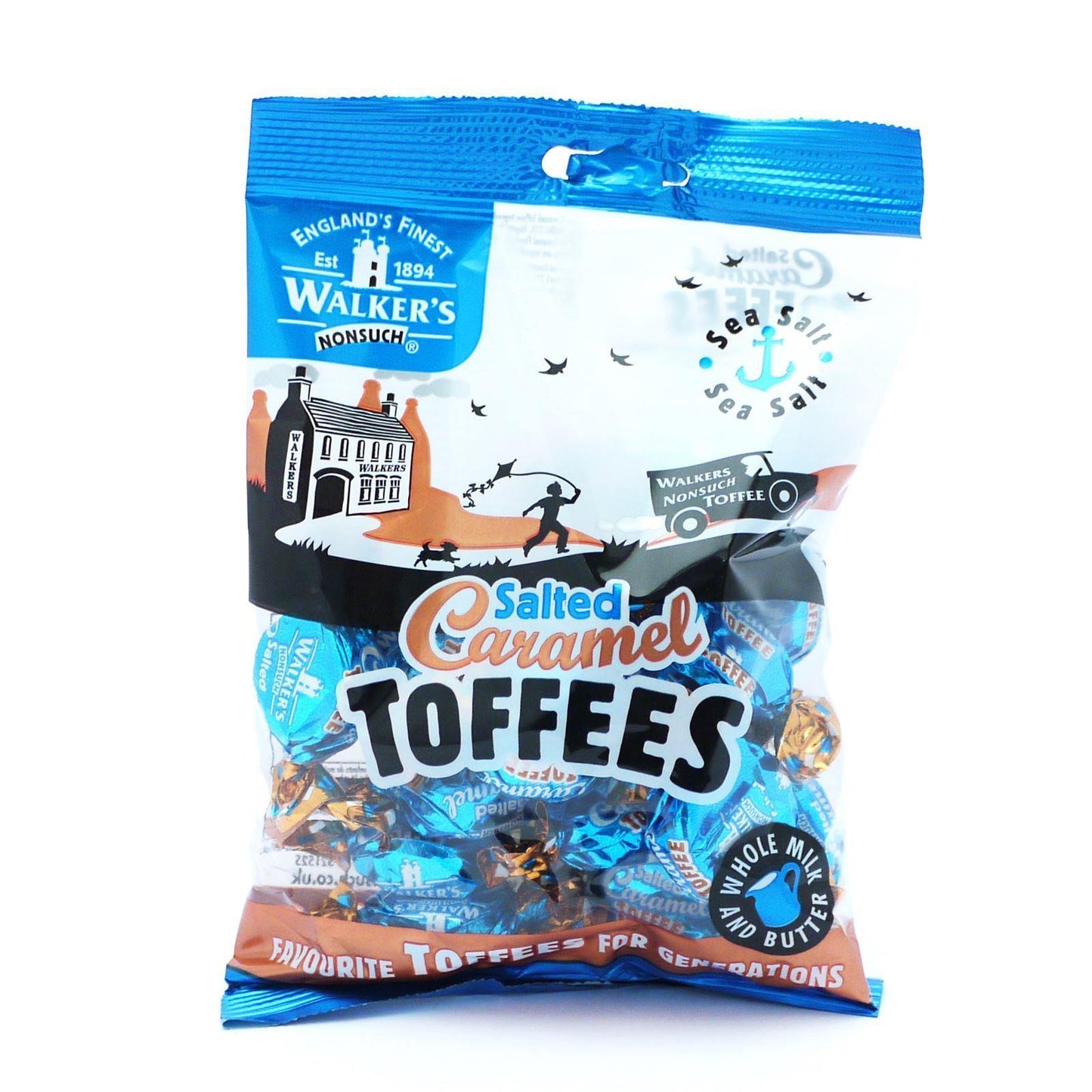 Walkers Salted Caramel Toffees 150g (Box of 12)