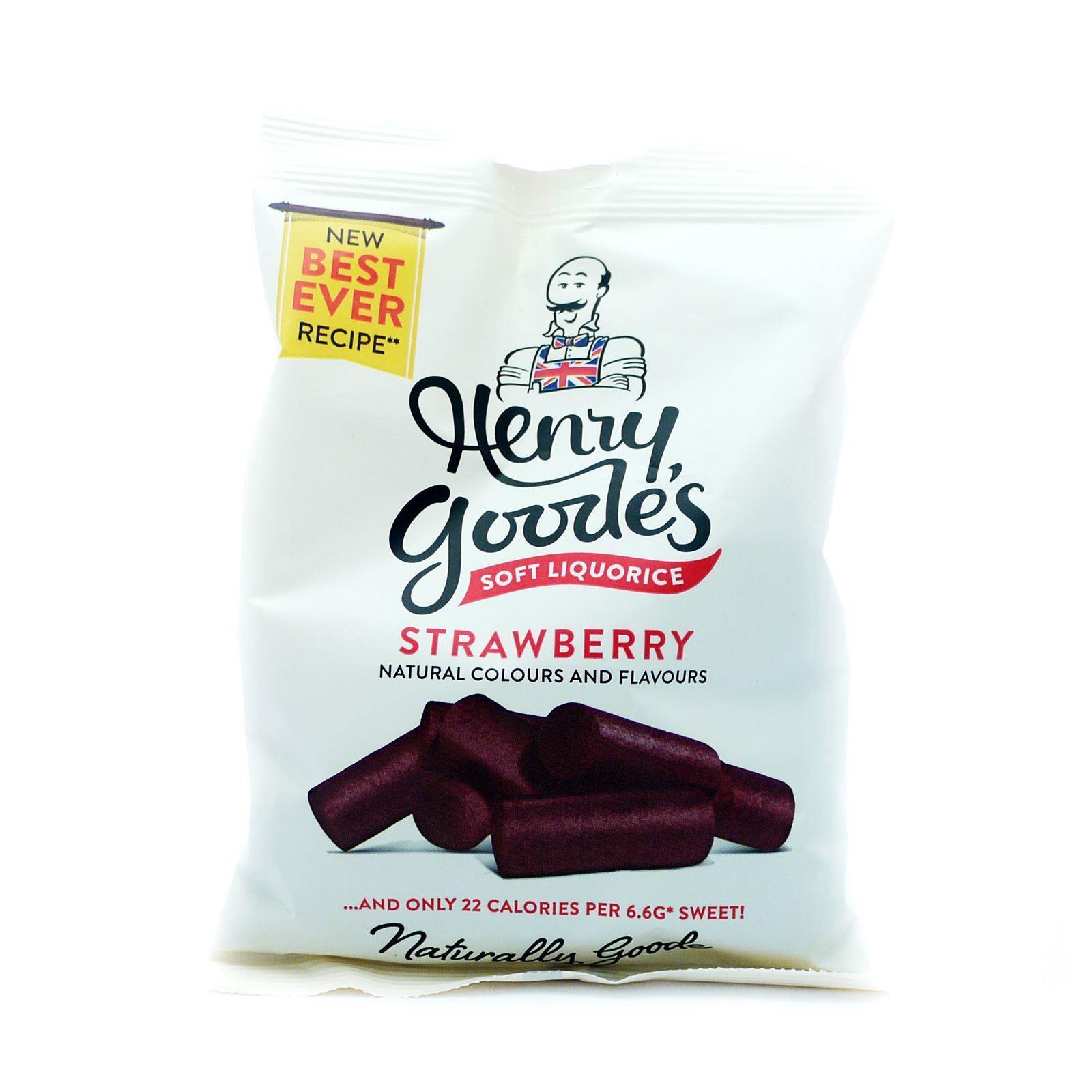 Henry Goode's Strawberry Flavour Liquorice 200g (Box of 9) – Clearance ...