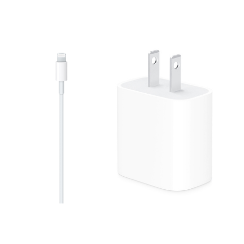 Airpods Fast Charger Bundle for iPhone, iPad - Type-C to Lightening Cable (1M) + Type C Adapter