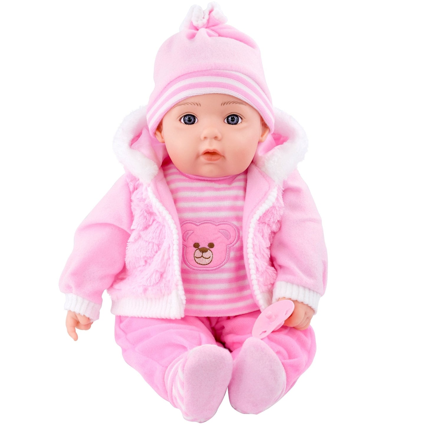 Baby Pink Bibi Baby Doll Toy With Dummy & Sounds