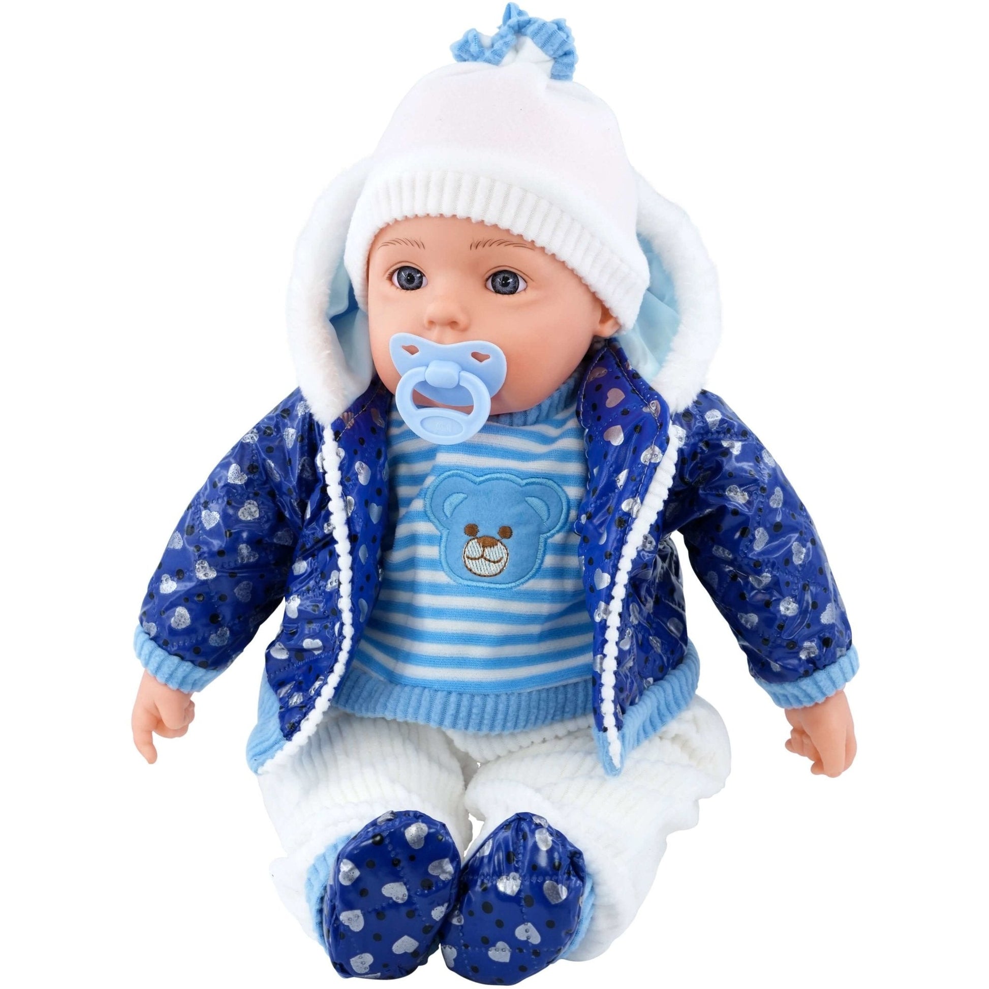 Blue Bibi Baby Doll Toy With Dummy Sounds – Clearance Center