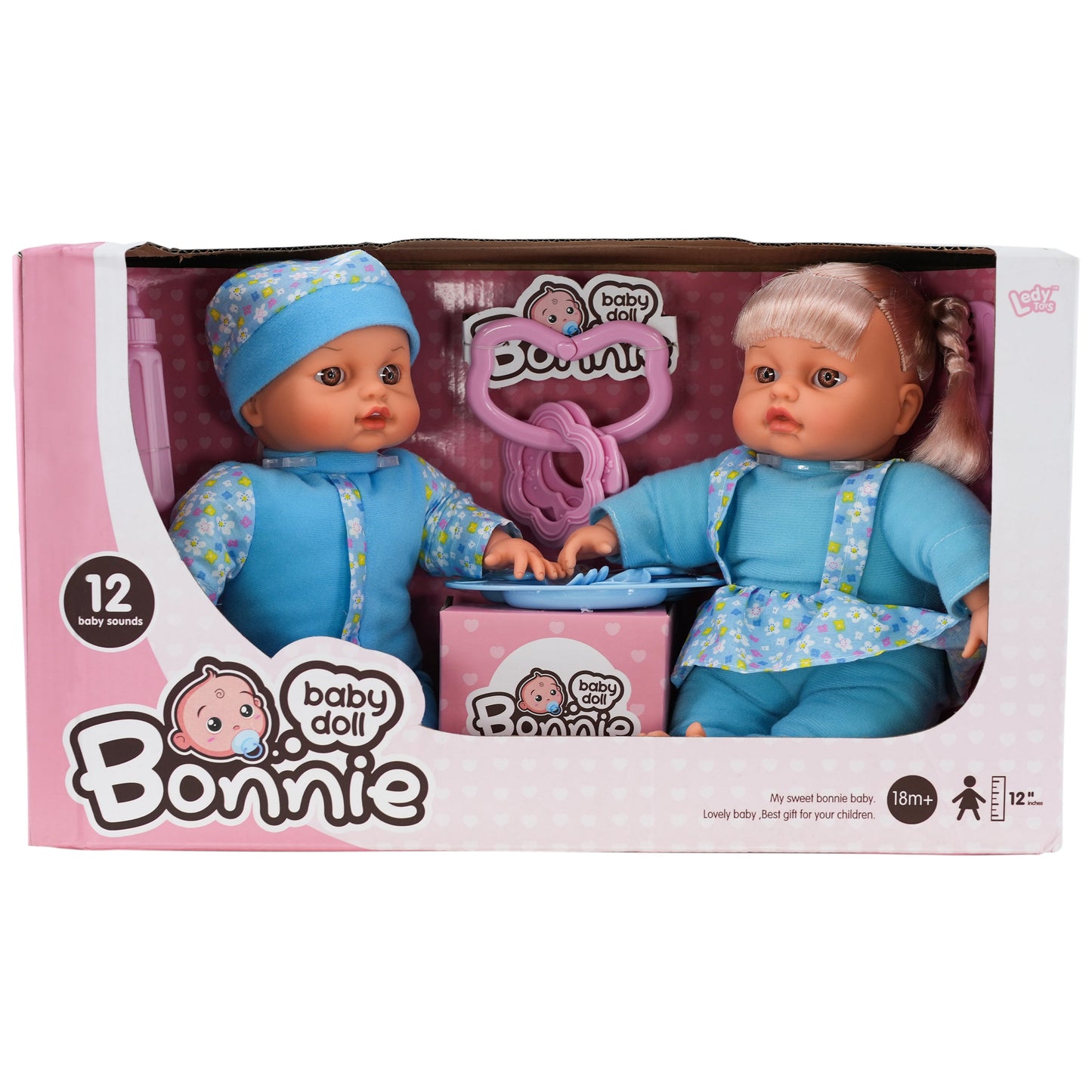 Twins Dolls with 6 Sounds