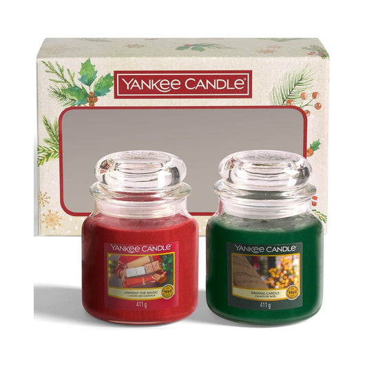 Yankee Candle Christmas Gift Set - Unwrap The Magic & Singing Carols