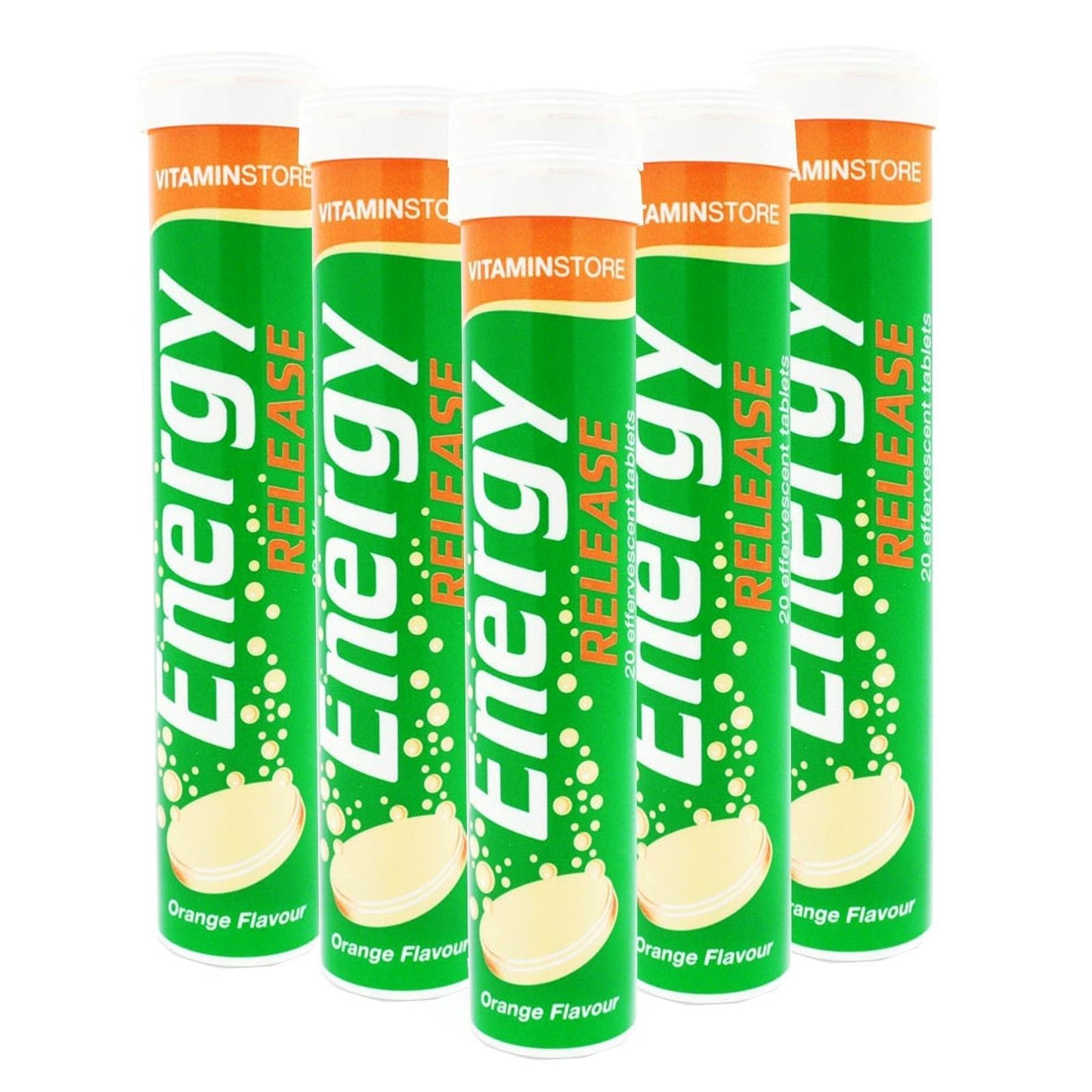 Vitamin Store Energy Release Effervescent Tablets (6 Tubes of 20, 120 Tablets)